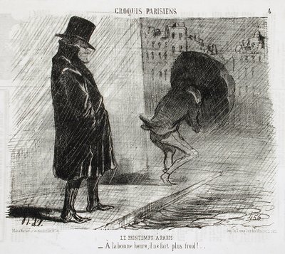La primavera a Parigi da Honoré Daumier